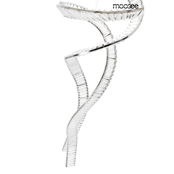 Lampa wisząca kryształowa Cordon MSE1501100194 Moosee LED 115W 3000K chrom