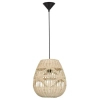 Pleciona lampa wisząca REYNOSA LE42949 nad łóżko beżowa czarna