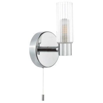 Naścienna lampa do łazienki Bolton BOL0750 z włącznikiem IP44 chrom