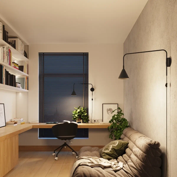 Lampa ścienna na wysięgniku NOX SL.1697 z wtyczką regulowana czarna