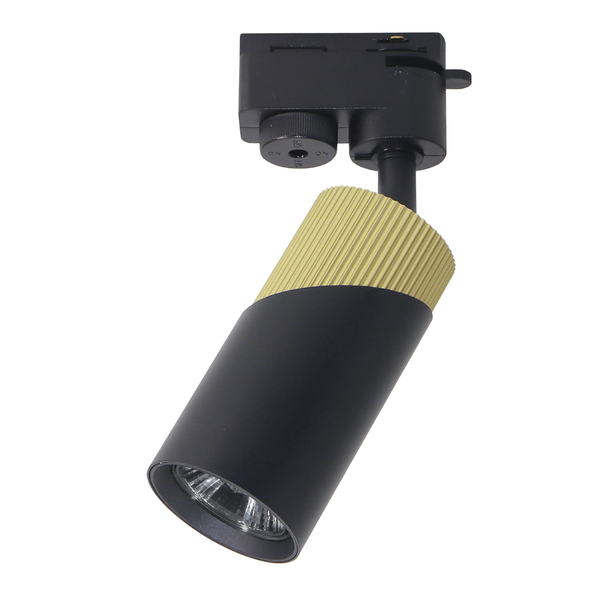 Metalowa lampa szynowa jedofazowa NEO ML0279 tubka czarna złota