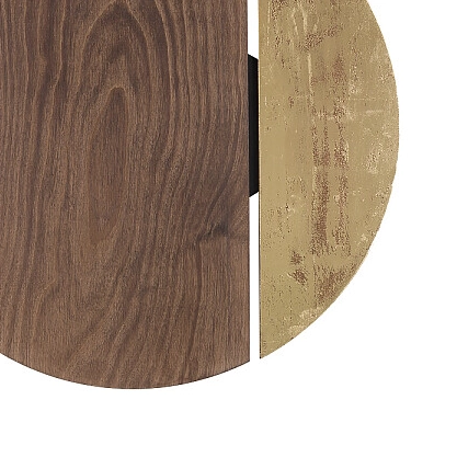 Okrągły kinkiet salonowy Sun 7651 ekologiczny LED 15W 3000K drewno