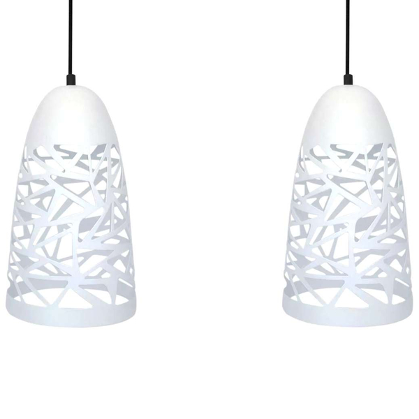 LAMPA wisząca SABRIN 32-54869 Candellux metalowa OPRAWA ażurowy zwis biały