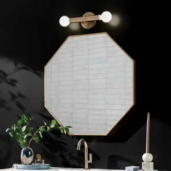 Ścienny kinkiet Torche QN-TORCHE-2W-CPZ LED 3W 3000K IP44 brąz szampański