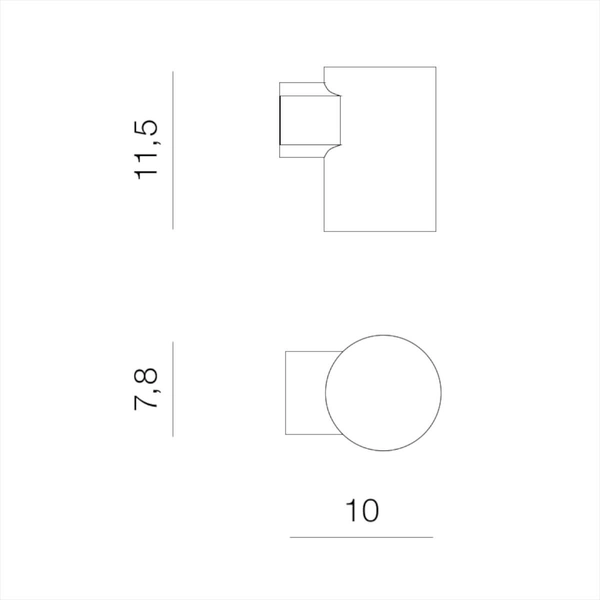Lampa ścienna wodoodporna Roland AZ5226 LED 9W biała