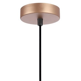 Wisząca LAMPA geometryczna PAULELA PND-34221-1S-GD Italux ażurowy ZWIS do sypialni złoty