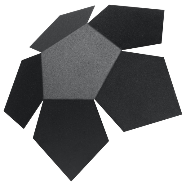 Czarny kinkiet sypialniany SL.0423 metalowa lampa kwiat