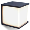 Zewnętrzna LAMPA elewacyjna BOX CUBE 5184601118 Lutec metalowa OPRAWA kinkiet kostka ścienna IP44 szara