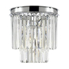 Kinkiet LAMPA ścienna CGHERECHROM COPEL glamour OPRAWA szklana kryształki crystals przezroczysty chrom