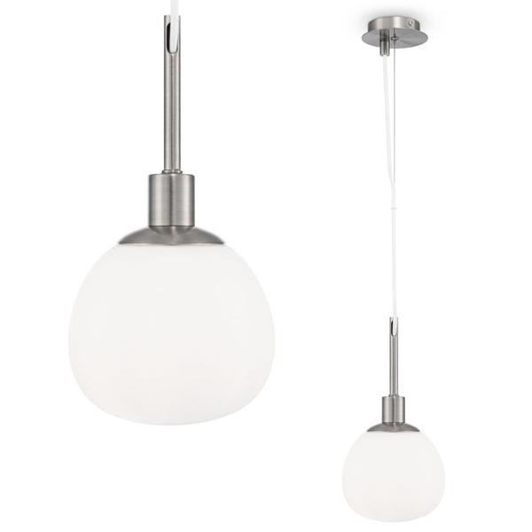LAMPA wisząca ERICH MOD221-PL-01-N Maytoni szklana OPRAWA kula ZWIS ball nikiel