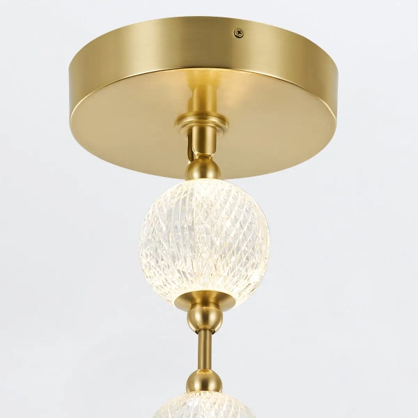 Regulowana lampa sufitowa Marni QN-MARNI-8P-148-NBR LED 38W 3000K mosiądz