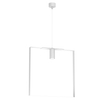 Wisząca lampa do sypialni ORTIGA 5157 Shilo geometryczna biała