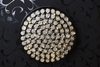 Okrągła lampa przysufitowa Bolla crystals do pokoju chrom