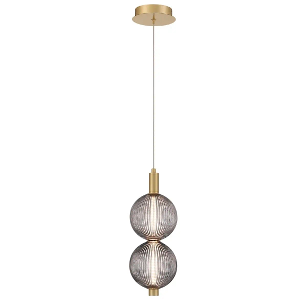 Wisząca lampa nad wyspę Palmas QN-PALMAS-2MP-BG LED 20W 3000K złota