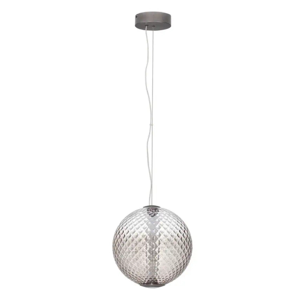 Wisząca lampa do sypialni CORVELA LE45174 LED 20W 3000K kula brązowa szara