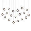Molekułowa lampa wisząca E-POPUP czarna szara 2589-15 19x3W 2200-5000K