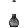 Wisząca lampa boho ALBAN 03438/35/30 Lucide pleciona czarny