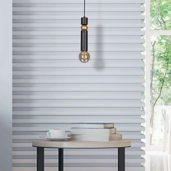 LAMPA wisząca K-4740 Kaja okrągła OPRAWA metalowy ZWIS sopel modernistyczna tuba czarna złota