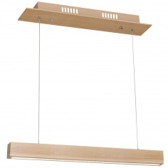 LAMPA wisząca TIMBER MLP567 Milagro prostokątna OPRAWA liniowa LED 12W 3000K belka drewniana