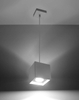 LAMPA wisząca SL.0062 metalowa OPRAWA zwis kostka cube biała
