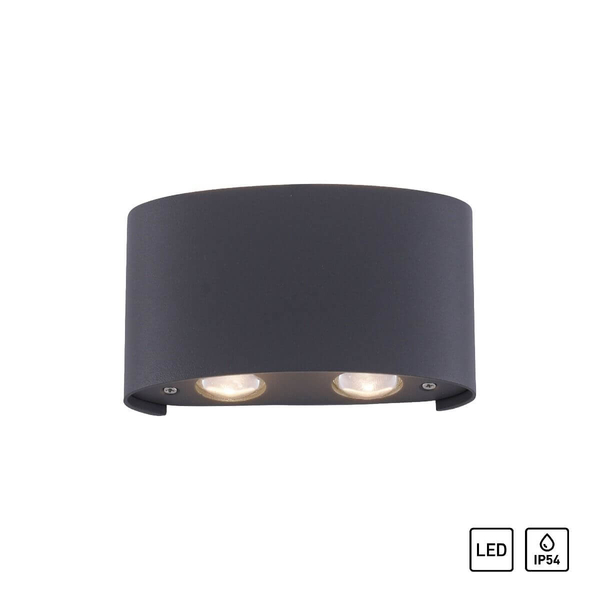 Elewacyjna lampa ogrodowa Carlo LED 3,2W 3000K outdoor grafitowa
