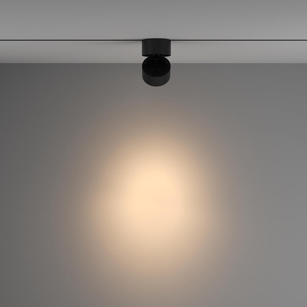 Szynowa lampa 1-fazowy nasufitowa Yin TR084-1-15W3K-B LED 15W 3000K czarna