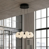 Molekułowa wisząca lampa PERLA czarna biała AZ6894 9x19W 3000K