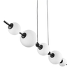 Kulista lampa wisząca MILA ST-CP241222-5L LED 27W 3000K kule białe czarne