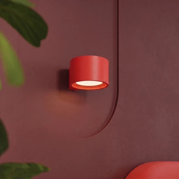 Czerwona lampa ścienna MODO SL.2477 1xGx53 metalowy kinkiet