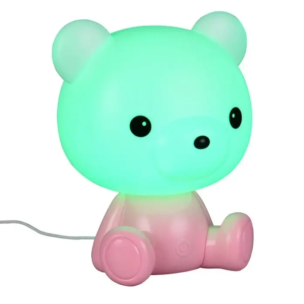 Dziecięca lampka nocna CUTIE R57991193 LED 0,3W 3000K miś różowy