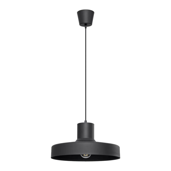 Metalowa lampa wisząca BILO czarna SL.1703 owalna 1xE27