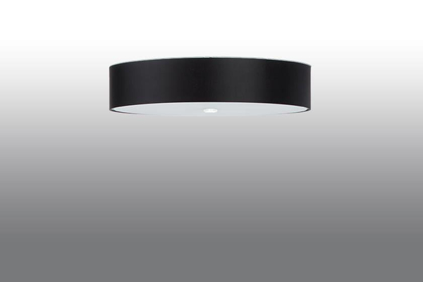 LAMPA plafon SL.0810 abażurowa OPRAWA okrągła sufitowa czarna