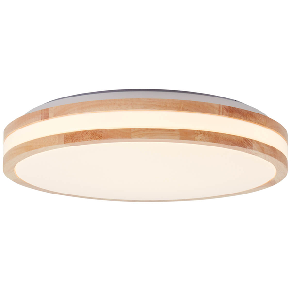 Skandynawska lampa sufitowa Laskos G99525/75 LED 22W 3000K biała drewniana
