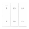 Panel Bluetooth startujący AZ5210 na baterie biały 