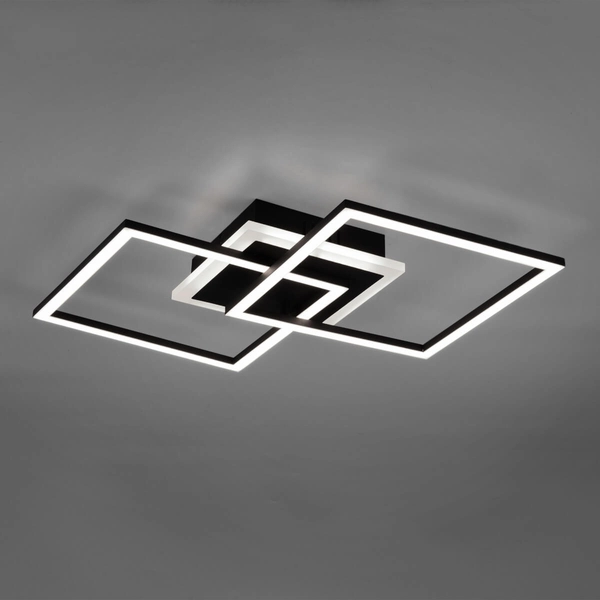 Geometryczna lampa sufitowa HALIA DL132-62793 LED 25W 3000K czarna