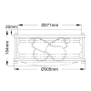 Plafon retro Ashland Bay QN-ASHLANDBAY-F-NBR-BATH Quintiesse IP44 mosiądz