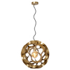 Metalowa lampa wisząca Hannelore 10423/40/02 kula złota