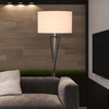 LAMPA podłogowa SANDGLASS FSG-W-E27 Abigali abażurowa OPRAWA stojąca biała