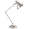 Stołowa LAMPA loftowa PROVENCE PV-TL-PN Elstead industrialna LAMPKA biurkowa stojąca metalowa nikiel
