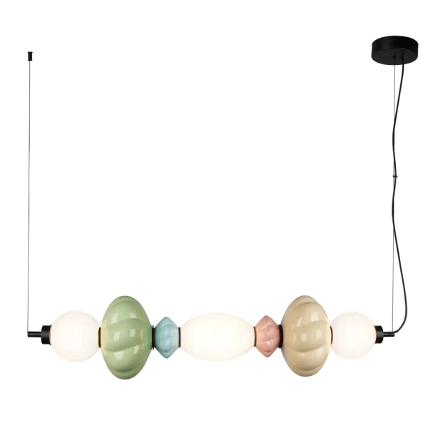 Wisząca lampa ceramiczna Tordi PND-94721-3A-MLTI LED 24W 3000K multikolor