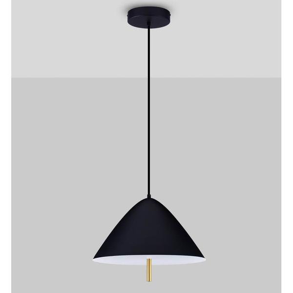 Wisząca lampa jadalniana CARAPARI LE44654 LED 17W 3000K czarna