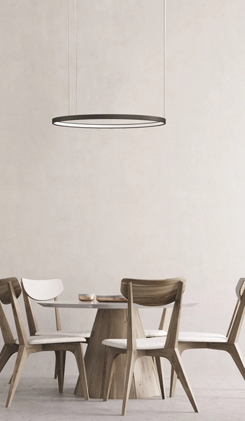 Lampa wisząca Agnes AZ5016 LED 38W koło ring czarna