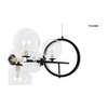 Modernistyczna lampa wisząca Alure bubbles LED 15W czarna