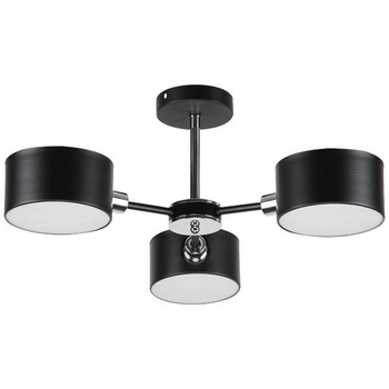 LAMPA sufitowa 3020/3 BL 8C Elem abażurowa OPRAWA molecular czarna chrom