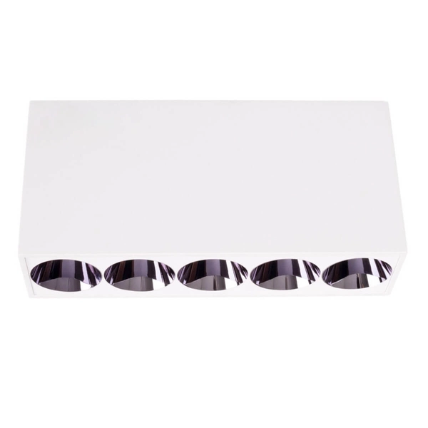 Prostokątna lampa przysufitowa X-LINE C0253 Maxlight LED 8W 3000K biały czarny   