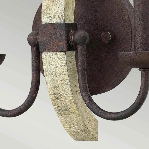 Ścienna lampa do salonu Middlefield HK-MIDDLEFIELD2 rustykalna czarna