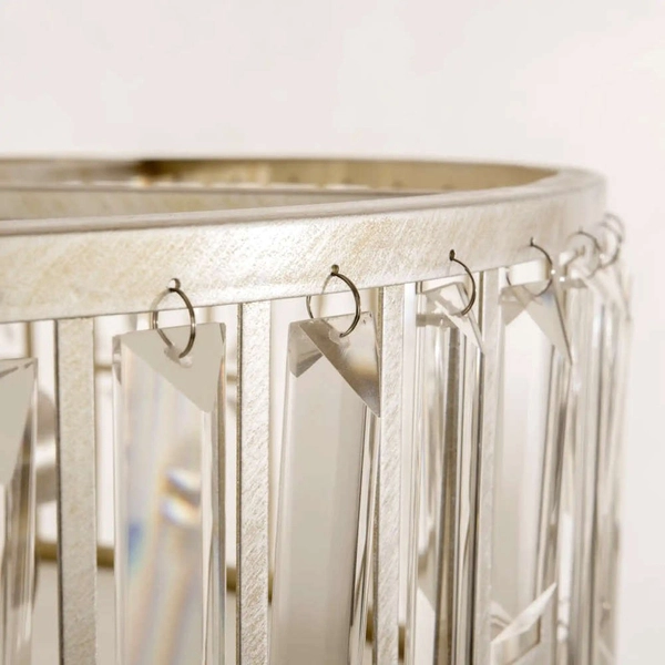 Glamour LAMPA wisząca KYIV P05134CP Cosmolight kryształowy ZWIS nad stół szampański