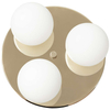 Modernistyczna LAMPA sufitowa MIJA 30668305 Kaspa okrągła OPRAWA szklane kule PLAFON balls łazienkowy IP44 złoty biały