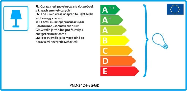 LAMPA wisząca PALERMO PND-2424-3S-GD Italux metalowa OPRAWA geometryczny ZWIS kaskada kule balls złote