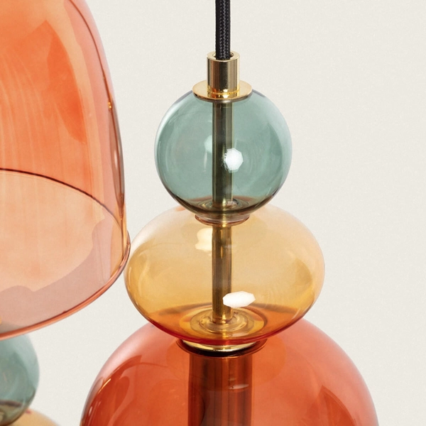 Potrójna lampa zwis Koloreno ABR-3KOLOK-C czerwony zielony pomarańczowy